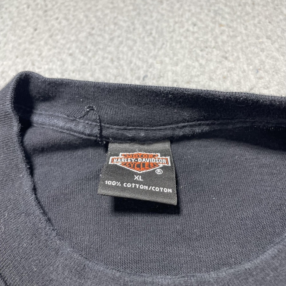 Vintage Harley-Davidson Shirt Mens XL Black Eagle Pacific Honolulu Hawaii Tee - Picture 4 of 11